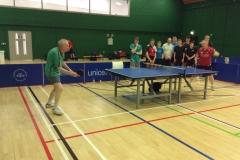 Colin Wilson and Peter Shaw demonstrate the art of attack v defence