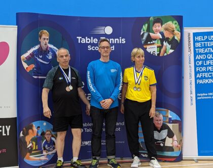 Scottish Parkinson’s Open Table Tennis Championships